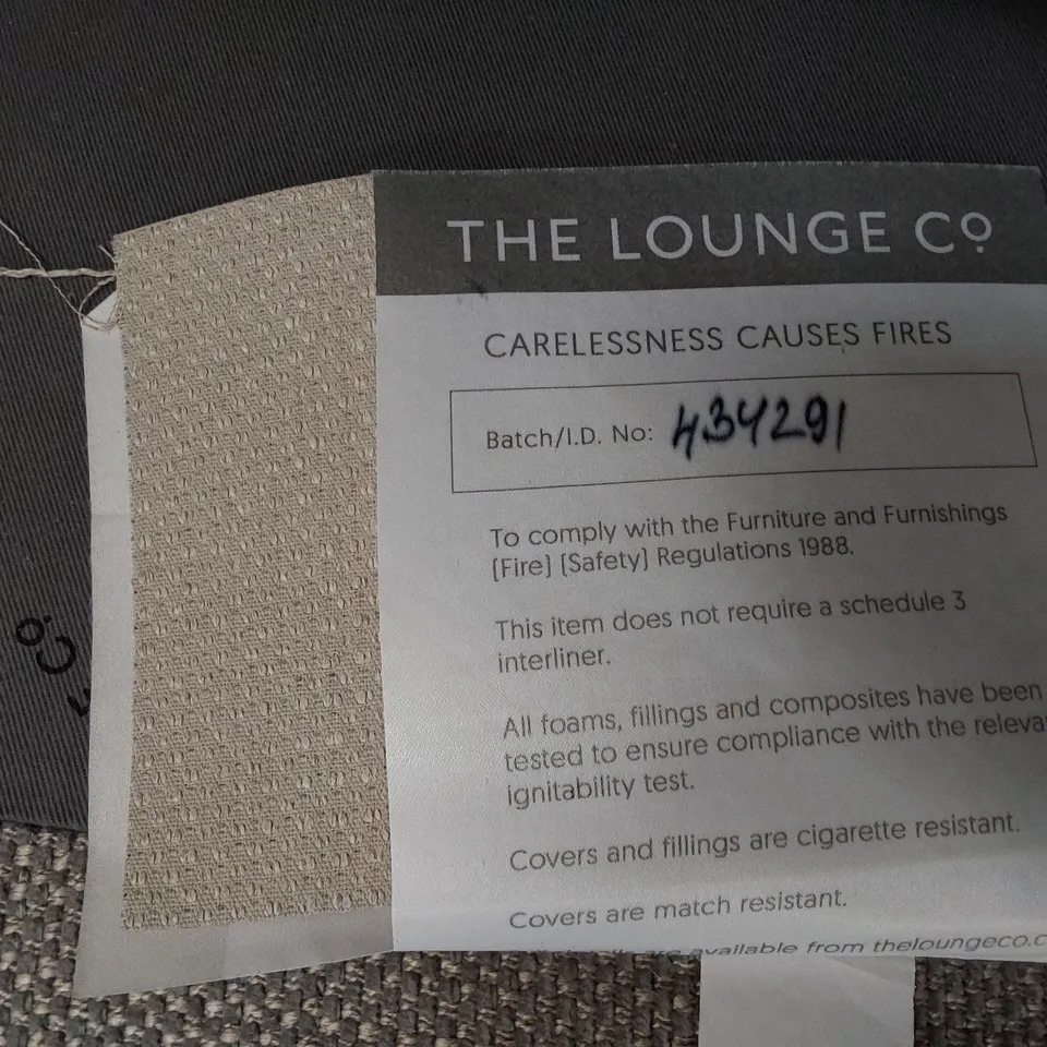 QUALITY BRITISH MADE LOUNGE Co EASY CHAIR GREY FABRIC 