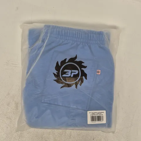 BAGGED BROKEN PLANET STAR LOGO STRAIGHT LEG SWEATPANTS IN COBALT BLUE SIZE XS