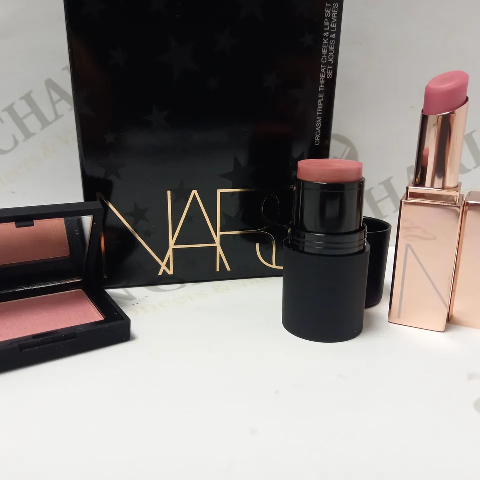 NARS ORGASM TRIPLE THREAT CHEEK & LIP 3 PIECES SET