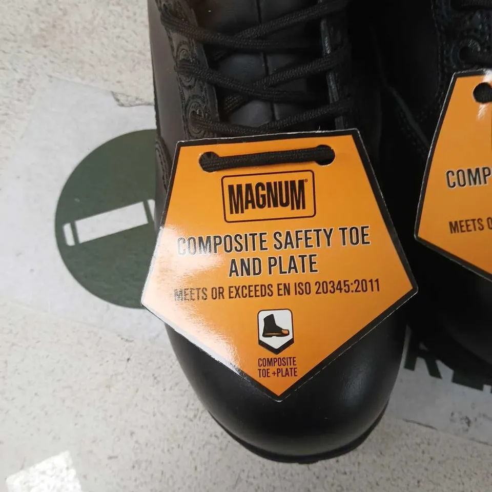 MAGNUM STRIKE FORCE 6.0 LEATHER SAFETY BOOTS – COMPOSITE TOE & PLATE, UK 3 (EU 35)