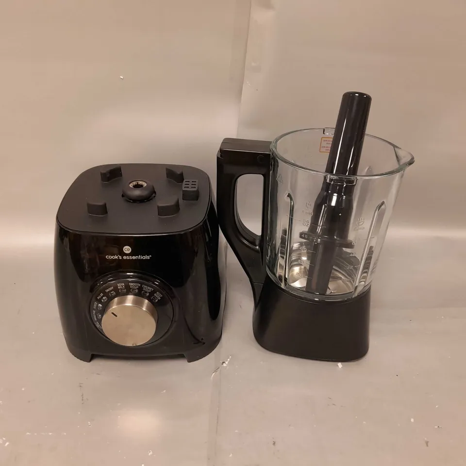 BOXED COOK'S ESSENTIALS 1.75L SOUP MAKER & BLENDER BLACK