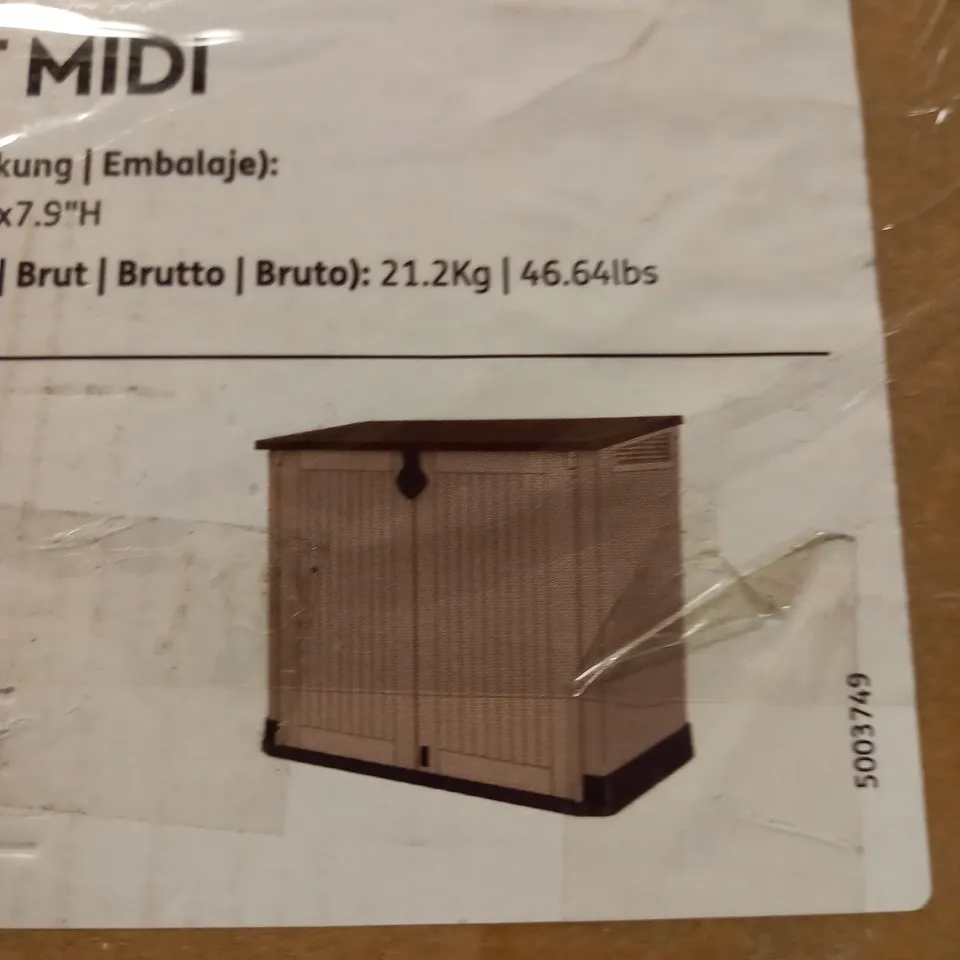 BOXED KETER STORE IT OUT MIDI - COLLECTION ONLY  RRP £139.99