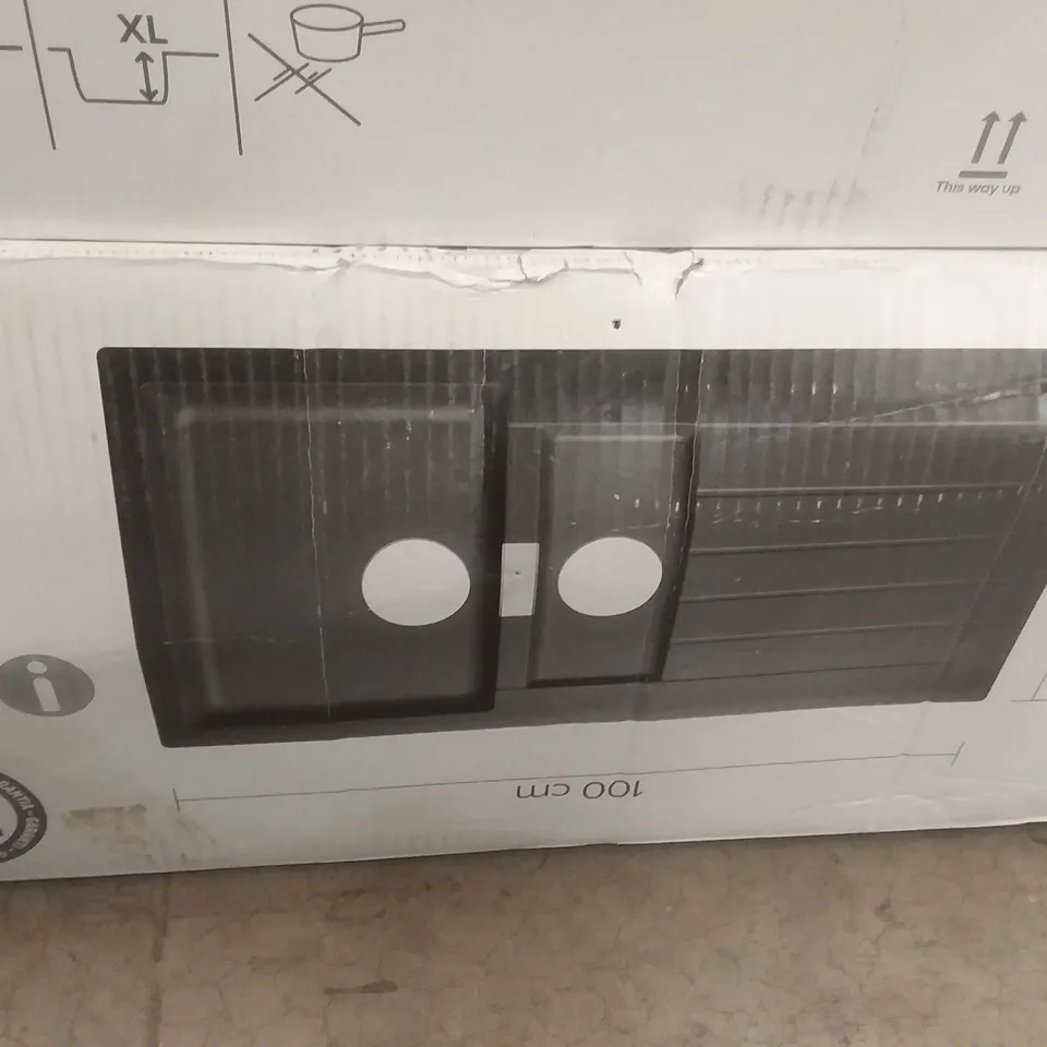 BOXED GALVANI 1.5 BOWL SINK AND DRAINER