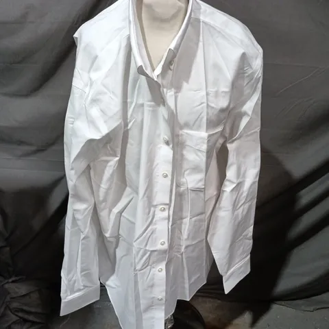 CHARLES TYRWHITT NON-IRON CLASSIC FIT WHITE SHIRT β NECK 18IN / SLEEVE 38IN