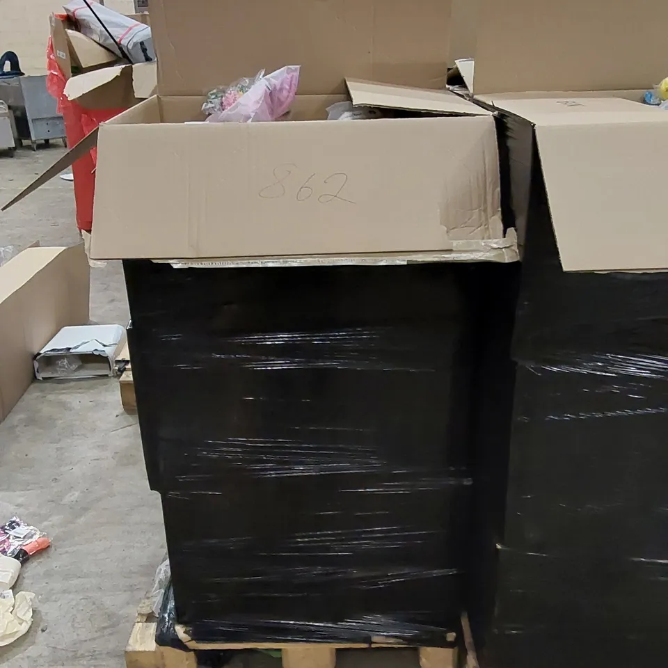 PALLET TO CONTAIN ASSORTED HOUSEHOLD ITEMS AND CONSUMER PRODUCTS. INCLUDING SCREEN PROTECTORS, MUSIC CD, DVD. BOOKS, CRAFT ITEMS ETC 