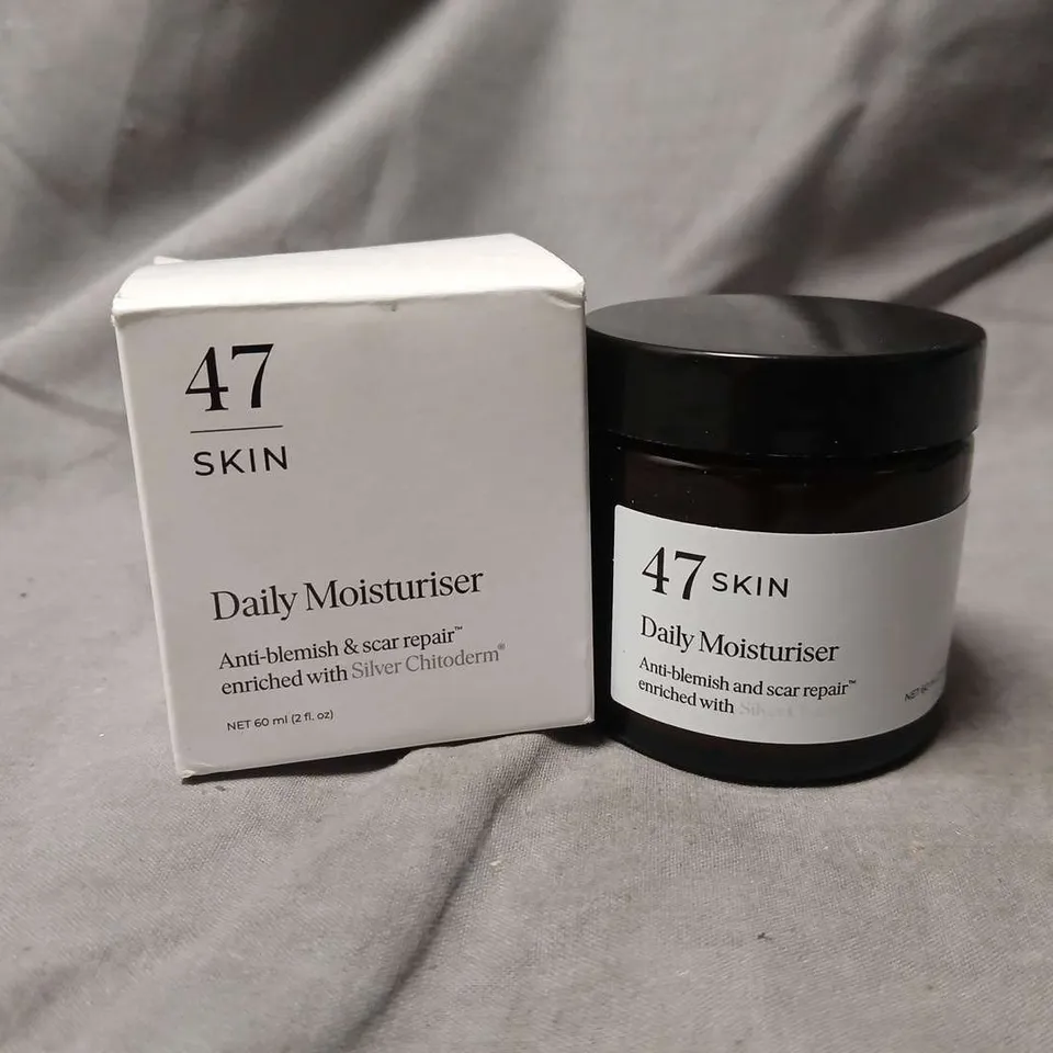 47 SKIN DAILY MOISTURISER – 60 ML JAR (BOXED)