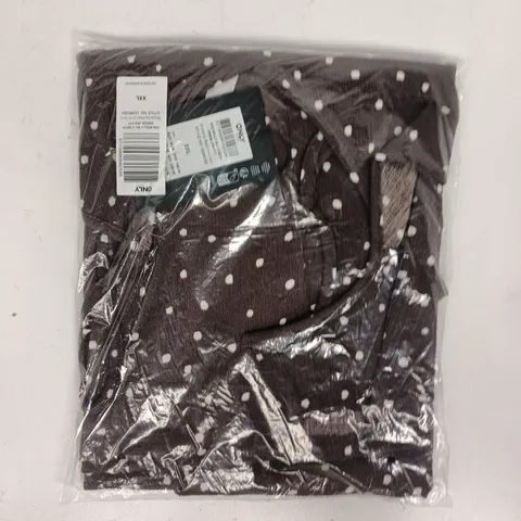 BAGGED ONLY SLEEVELESS V-NECK DRESS IN BROWN SIZE XXL