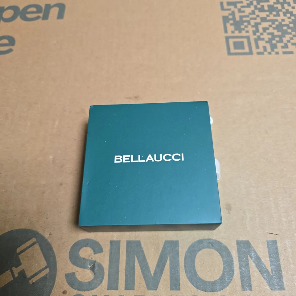 BELLAUCCI JEWELLERY BOX WITH TWO ITEMS BRACELET + NECKLACE – SILVER HEART CHARM & GOLD-TONE CHAIN