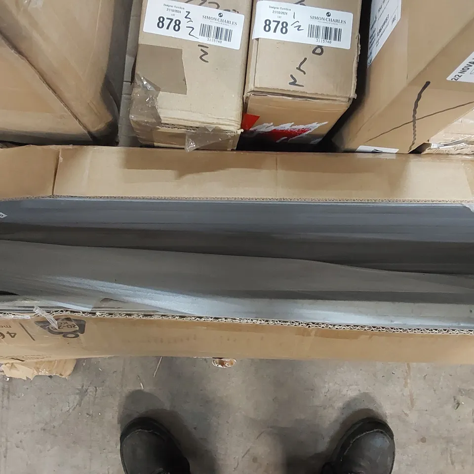 BOXED GARDEN METAL STORAGE BOX - GREY (1 BOX)