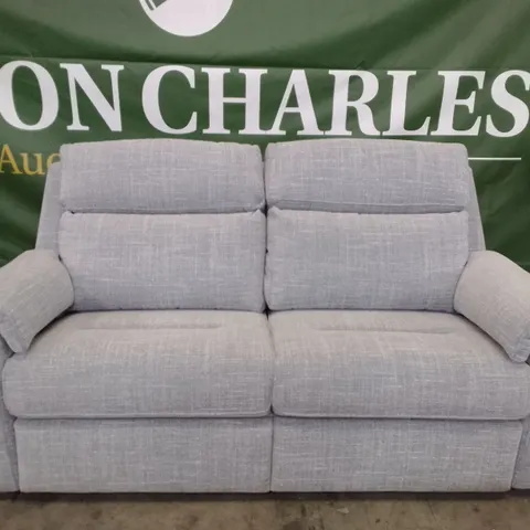 QUALITY DESIGNER G-PLAN ELLIS LARGE (2 CUSH) SOFA - BEACH DUCK EGG FABRIC 