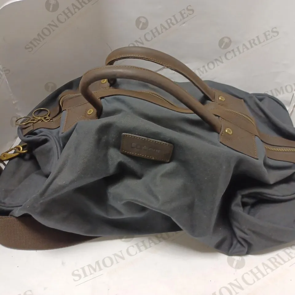 BARBOUR TRAVEL BAG BLACK/BROWN