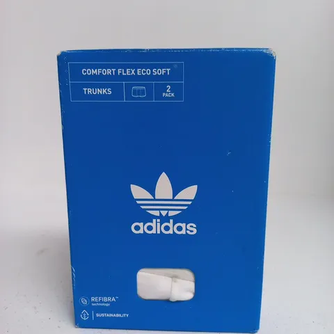 ADIDAS COMFORT FLEX ECO SOFT TRUNKS - 2 PACK, SMALL