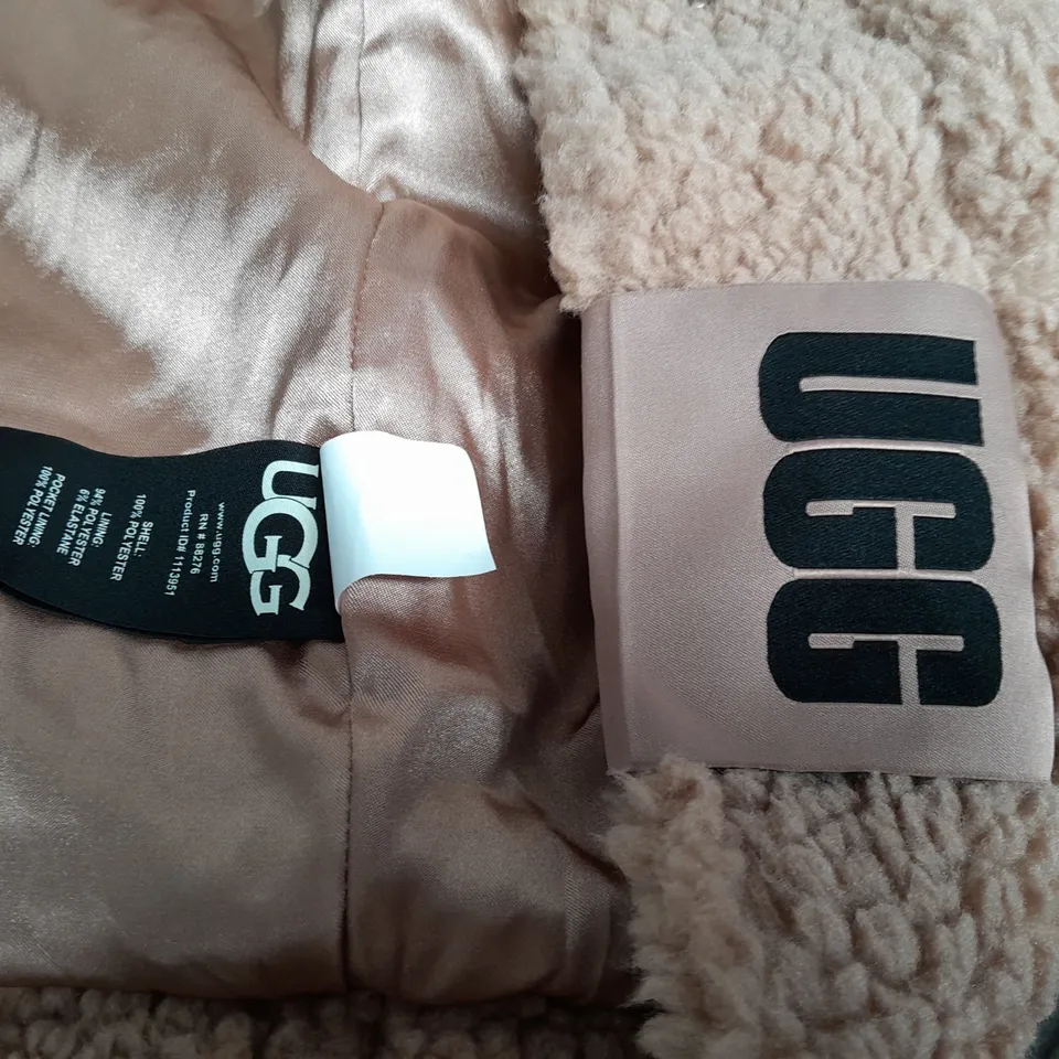 UGG FRANKIE SHERPA TRUCKER JACKET IN CAMEL - M