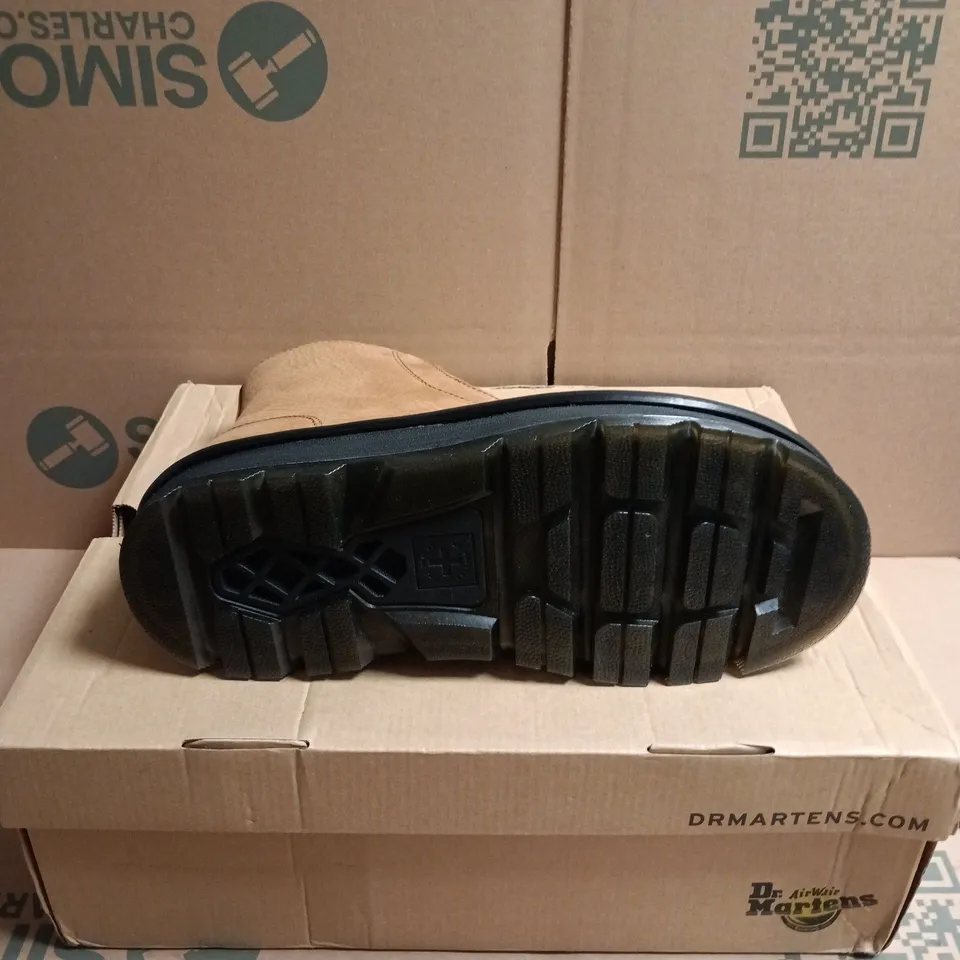 BOXED PAIR OF DR. MARTENS MILLED NUBUCK BOOTS - 8
