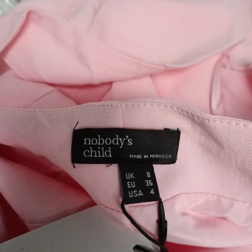 NOBODY'S CHILD REIGN MIDI DRESS – PINK, UK 8 (EU 36, US 4) – MADE IN MOROCCO