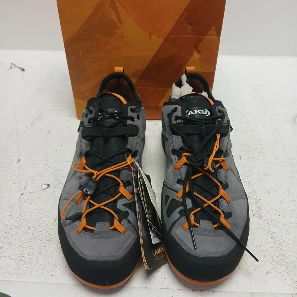 AKU ROCK DFS II GTX W'S HIKING SHOES – GREY/ORANGE, UK 8, BOXED