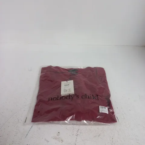 NOBODYS CHILD CORDOVAN SHORT SLEEVE SAMMIE TOP LINEN UK 10