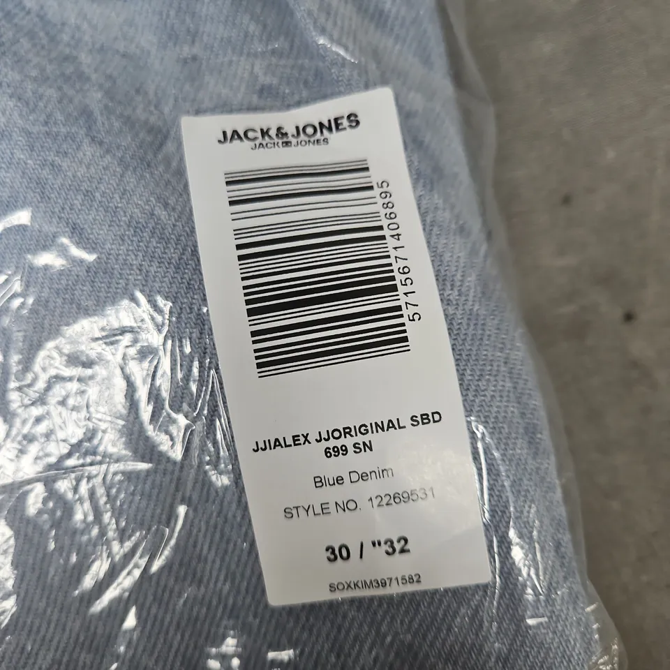 JACK & JONES JEANS – BLUE DENIM, SIZE 30/32 (MEN)