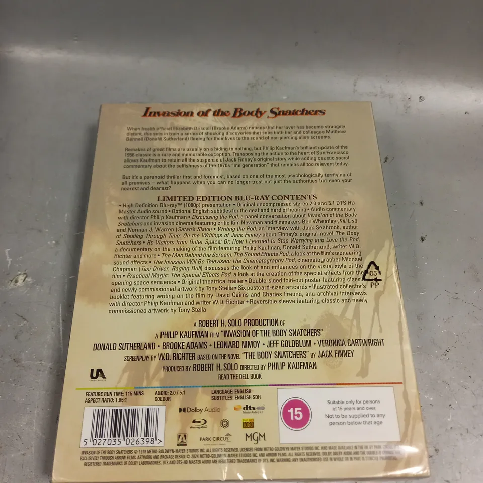 SEALED INVASION OF THE BODY SNATCHERS BLU-RAY 