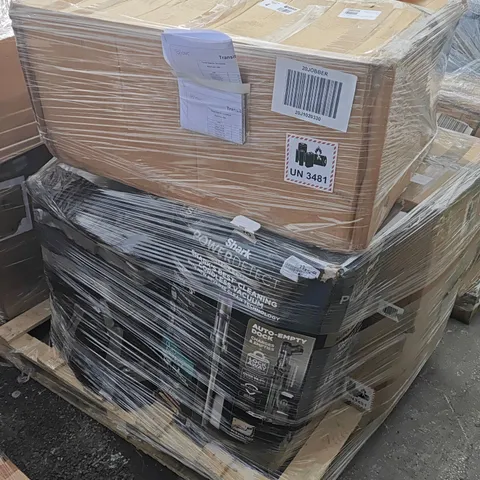 PALLET CONTAINING 6 ASSORTED ITEMS TO INCLUDE WEBB AND GREENWORKS