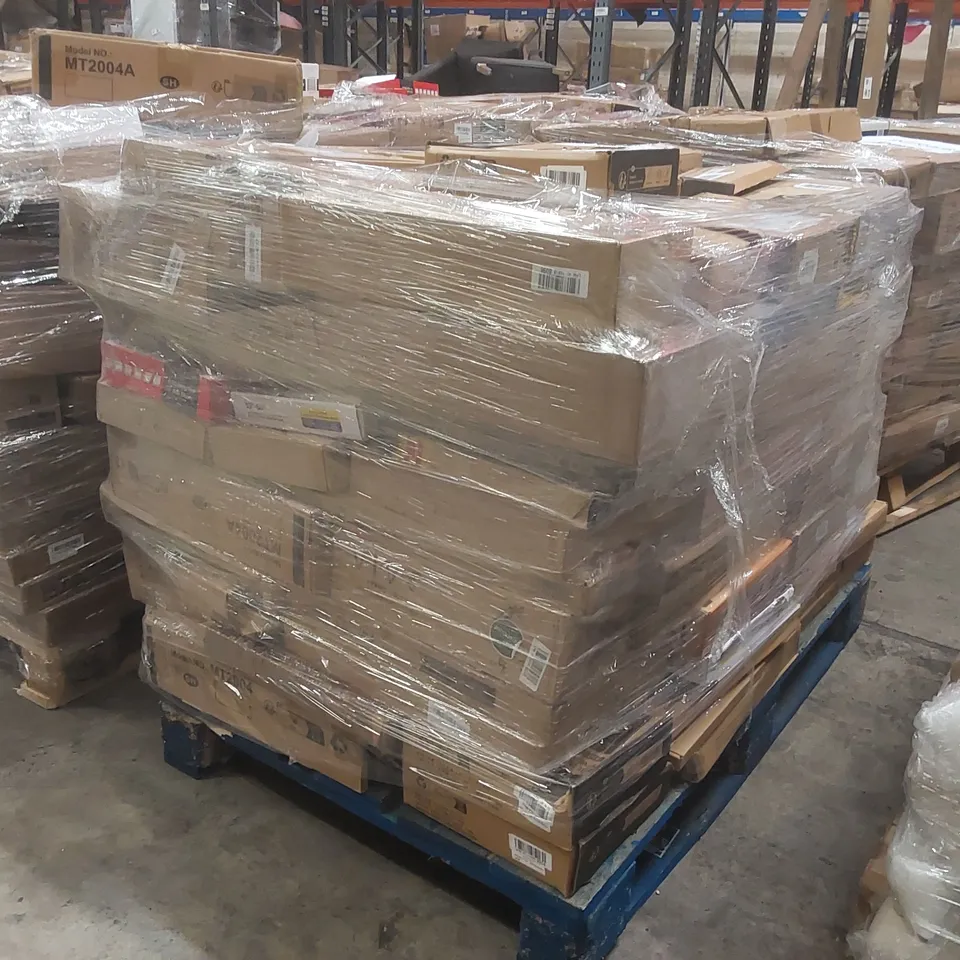 PALLET CONTAINING A VERY LARGE QUANTITY OF ASSORTED TV STANDS/MOUNTS ECT