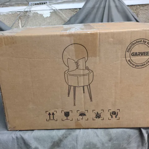 GARVEE GREY FABRIC LOUNGE CHAIR