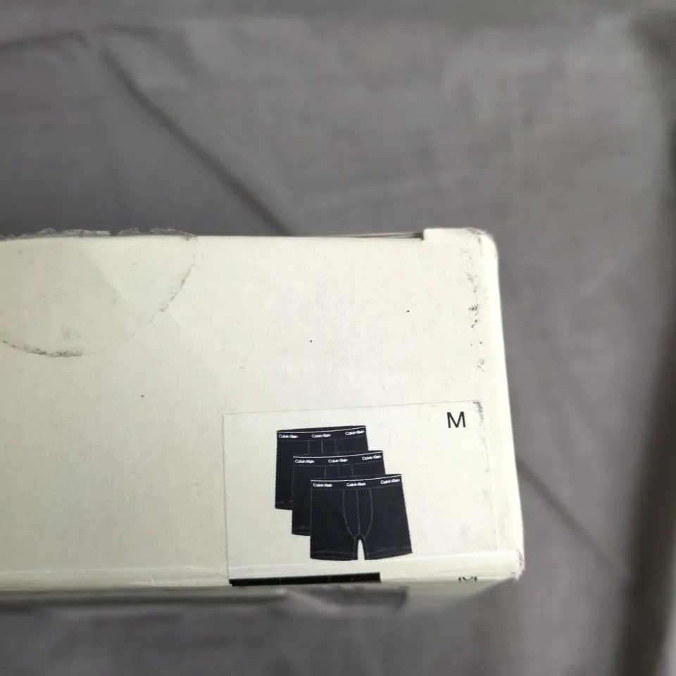 CALVIN KLEIN ICON COTTON STRETCH BOXER BRIEFS 3-PACK – SIZE M