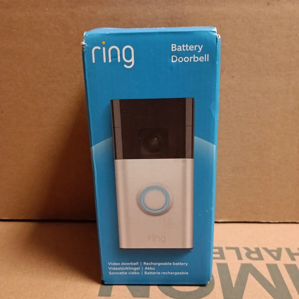 BOXED RING RECHARGEABLE BATTERY VIDEO DOORBELL