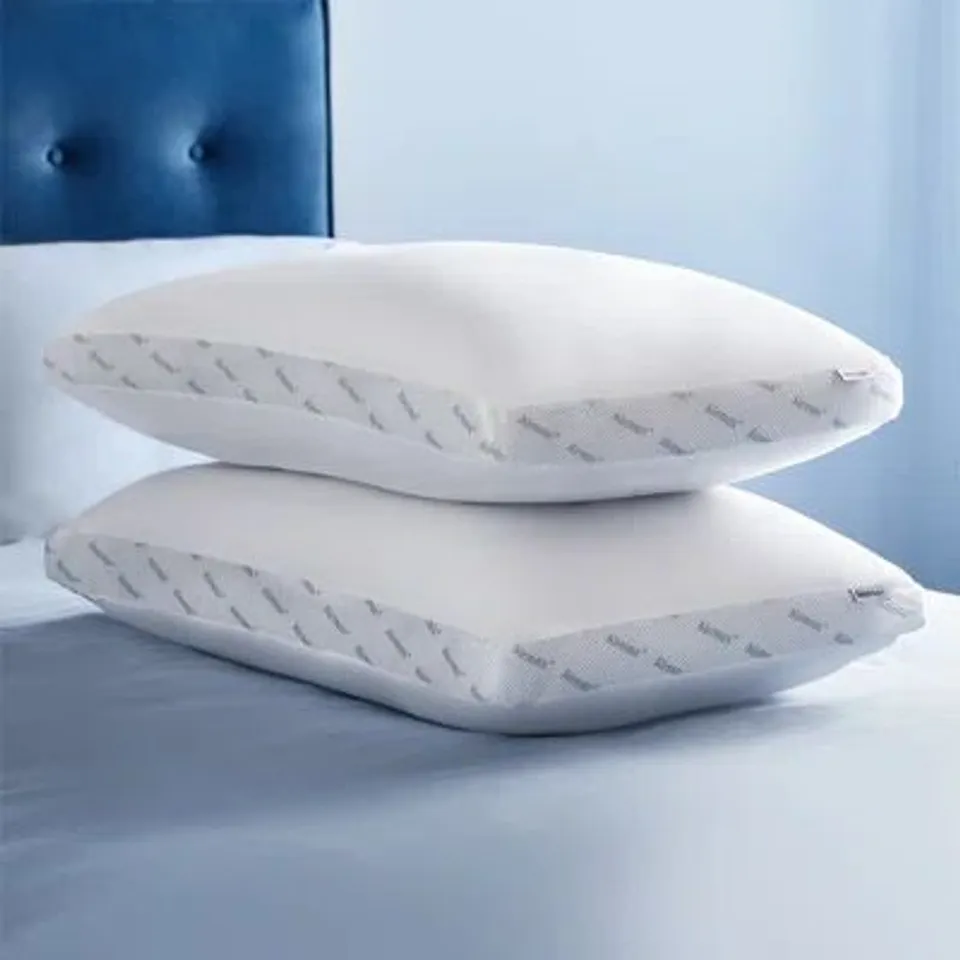 BAGGED SET OF 2 SILENTNIGHT AIRMAX BREATHABLE MEDIUM SUPPORT PILLOWS 