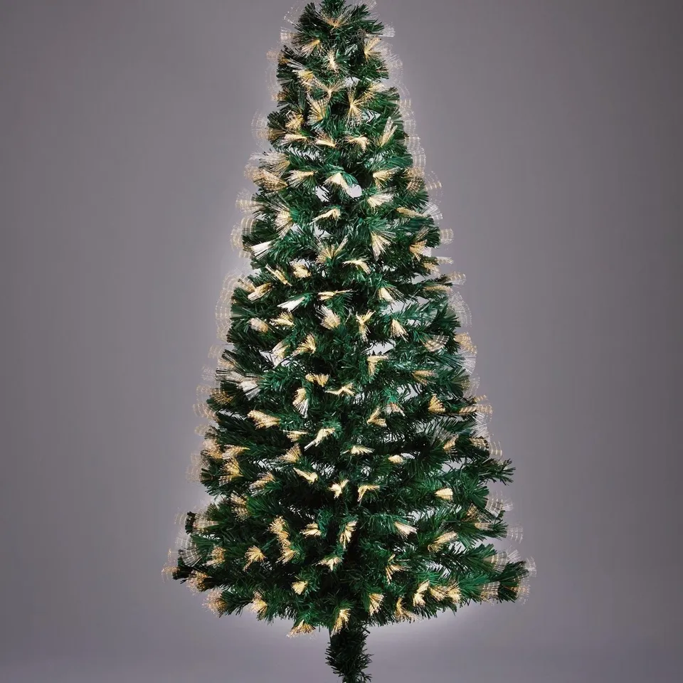 BOXED 6FT MULTIFUNCTION FIBRE OPTIC CHRISTMAS TREE RRP &pound;124.99 RRP £124.99
