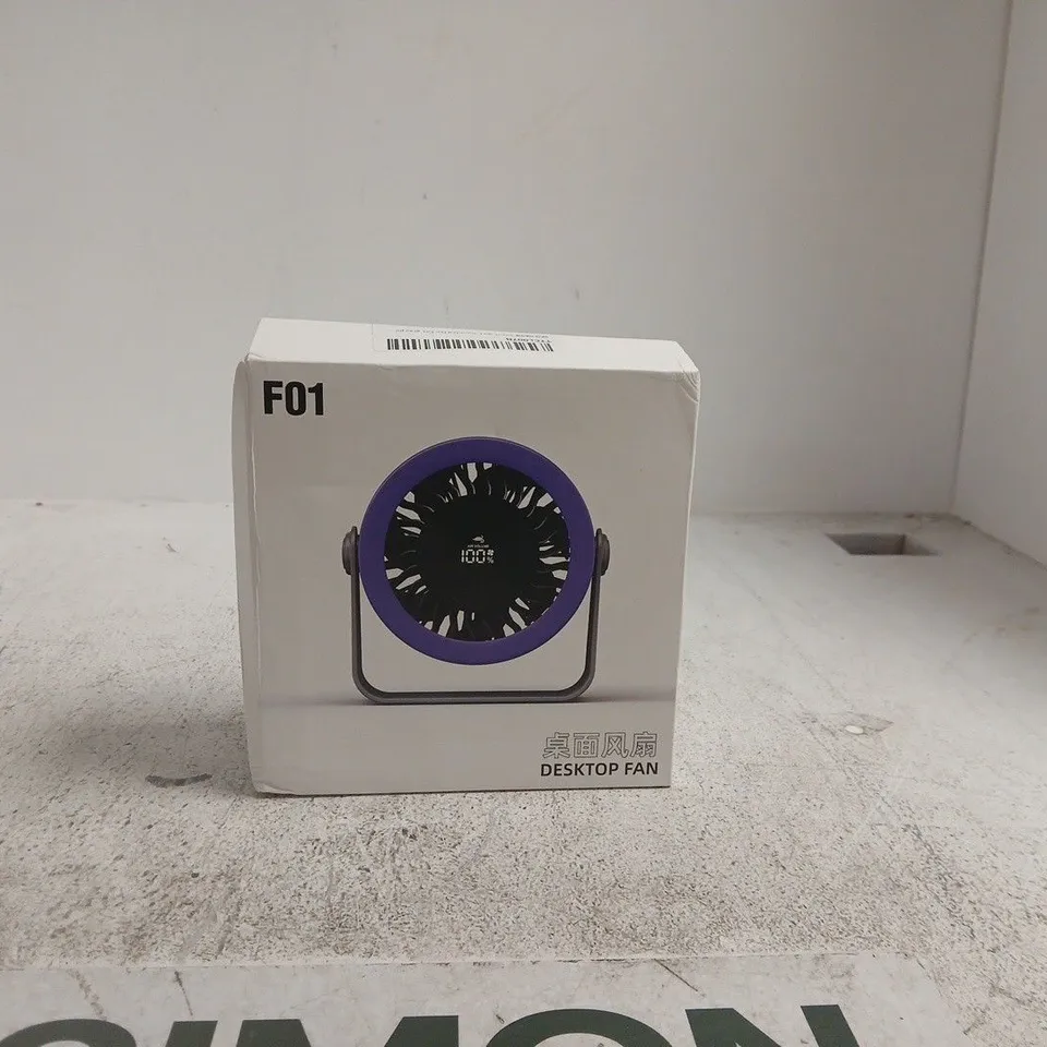 F01 DESKTOP FAN BOXED