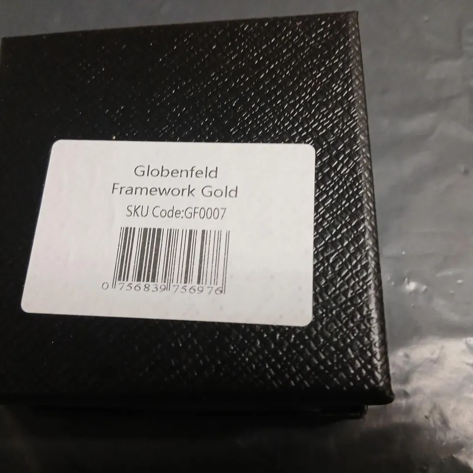 GLOBENFELD FRAMEWORK GOLD SKELETON WATCH – BOXED