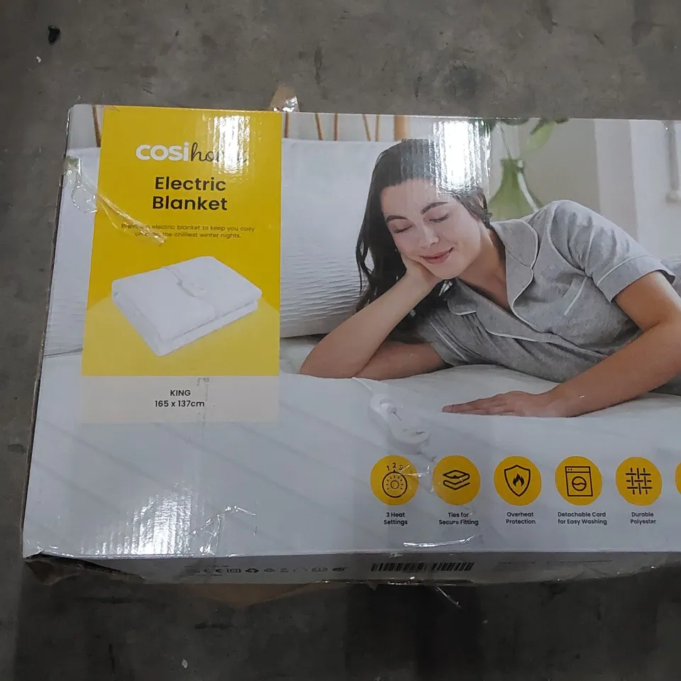 BOXED COSIHOME ELECTRIC BLANKET - 165 x 137cm