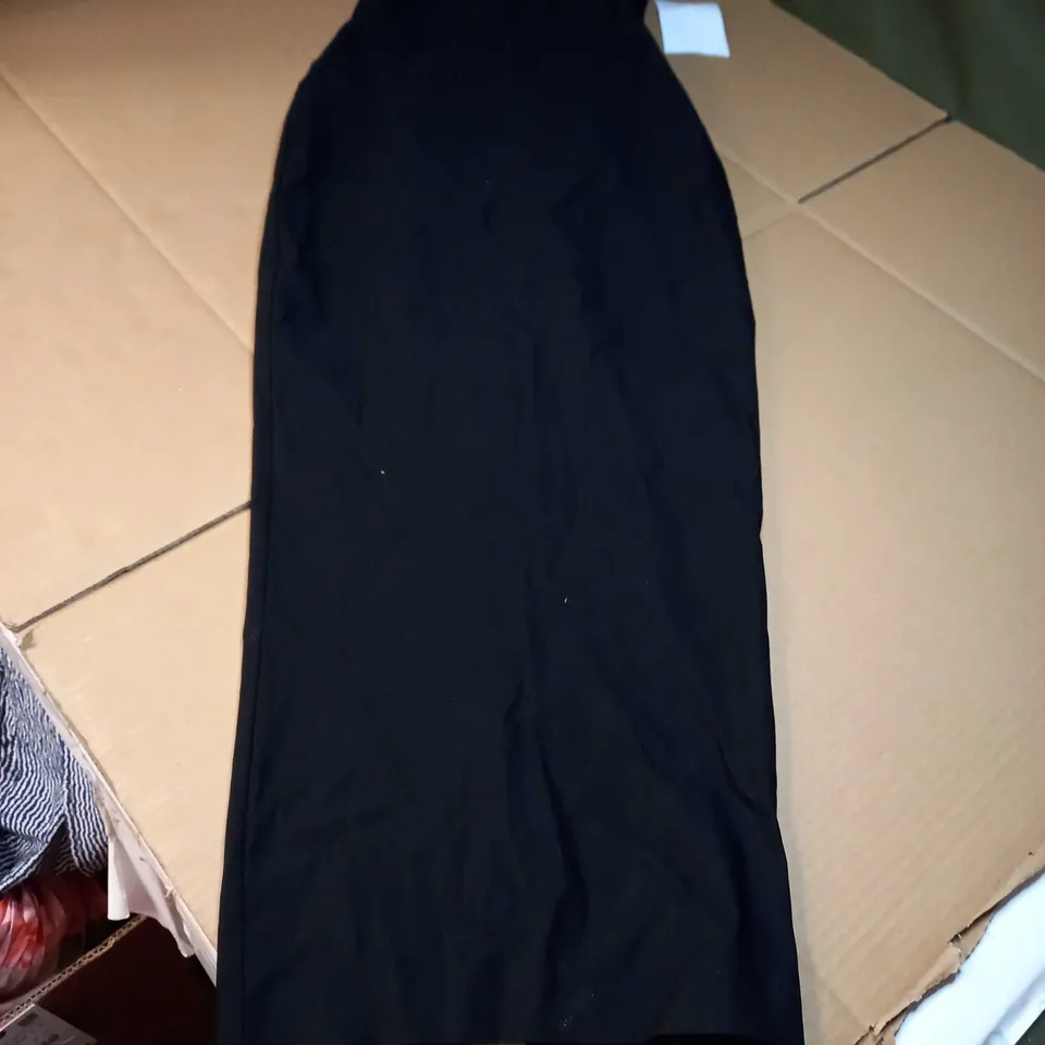 VESPER BLACK BODYCON MIDI DRESS - SIZE 6