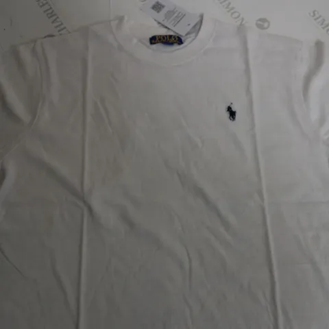 RALPH LAUREN POLO LOGO TSHIRT WHITE -LARGE