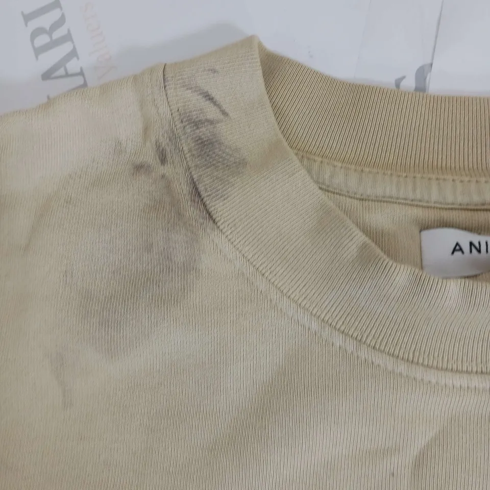 ANINE BING SWEAT SHIRT YELLOW SIZE 14 L