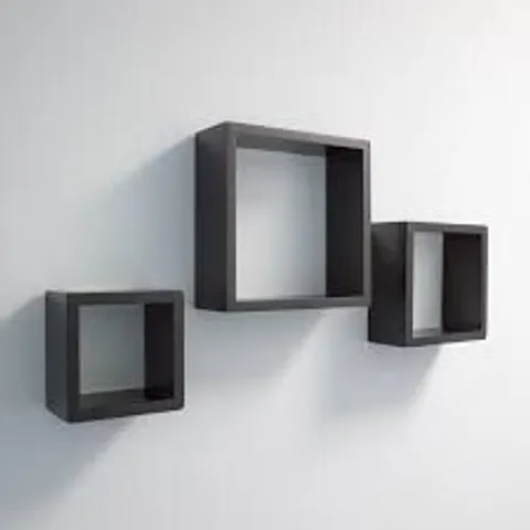 BOXED MARTHE 3 PIECE SQUARE FLOATING SHELVES