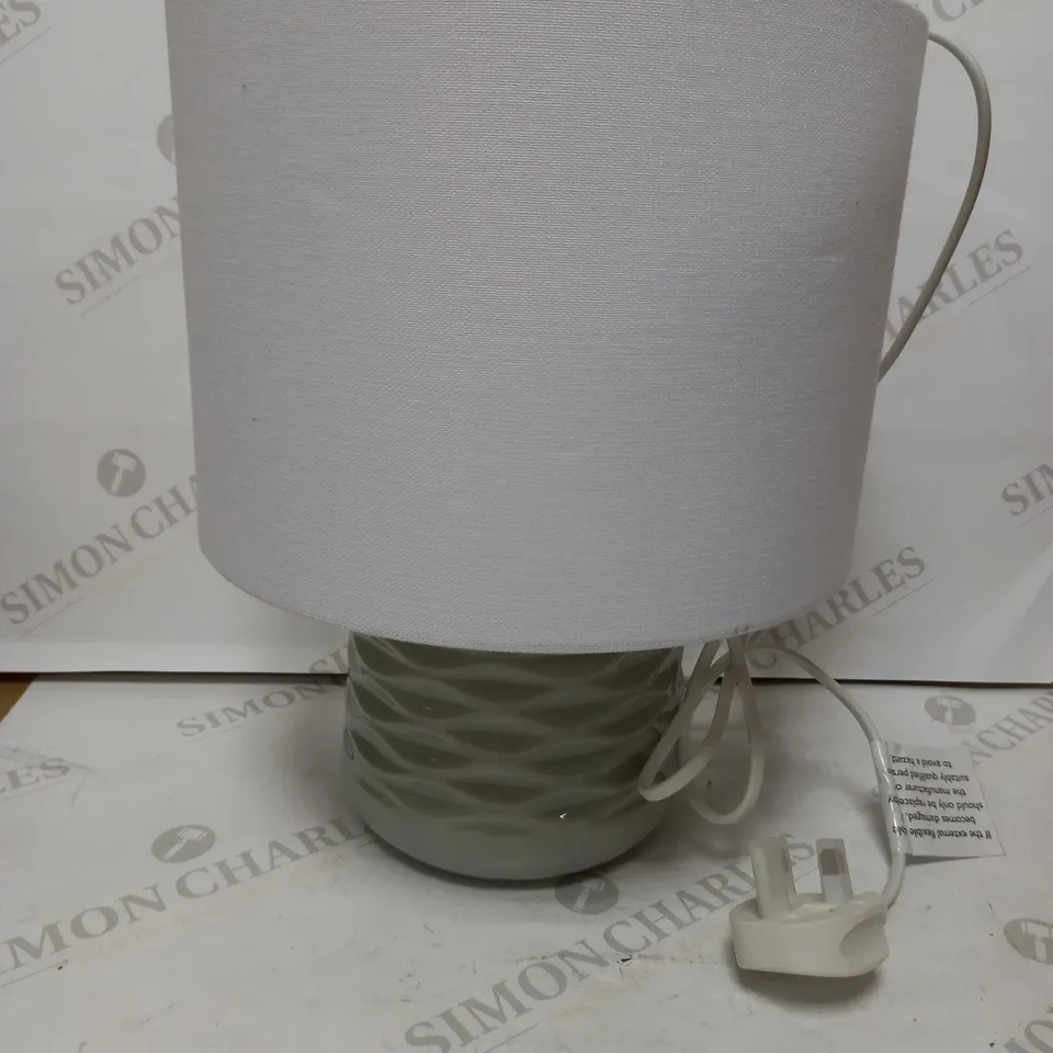JOHN LEWIS ANNIE CERAMIC GREY TABLE LAMP