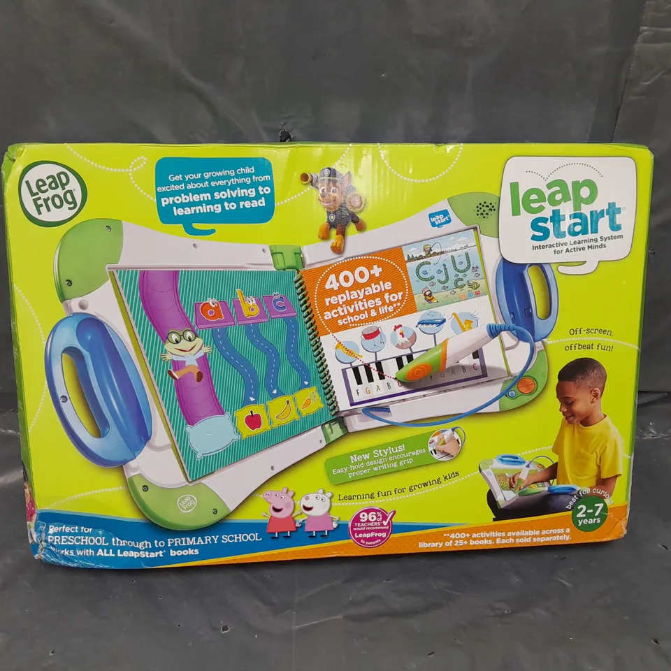 BOXED LEAPFROG LEAPSTART INTERACTIVE LEARNING SYSTEM  RRP £39.99