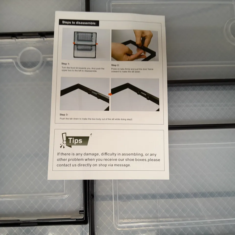 BOXED UNBRANDED STACKABLE SHOE BOXES