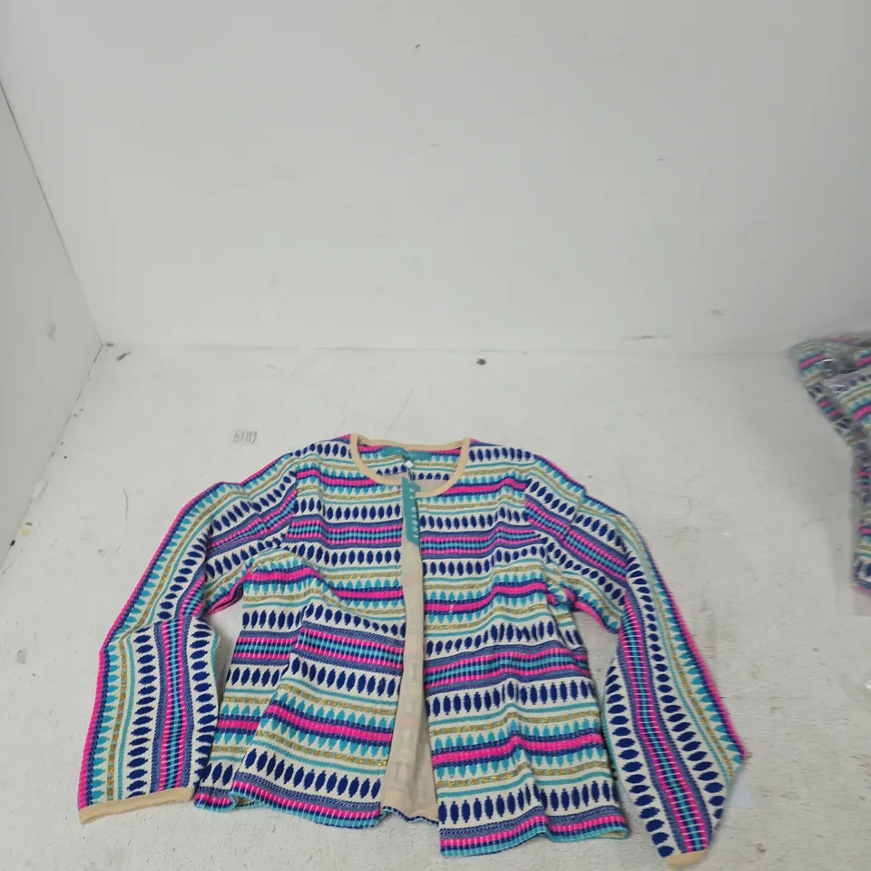 BAGGED LA MAREY WOMEN'S MULTICOLOUR KNIT CARDIGAN – SIZE S