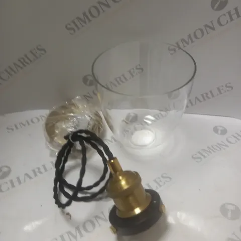 BOXED JOHN LEWIS GLASS PENDANT CEILING LIGHT