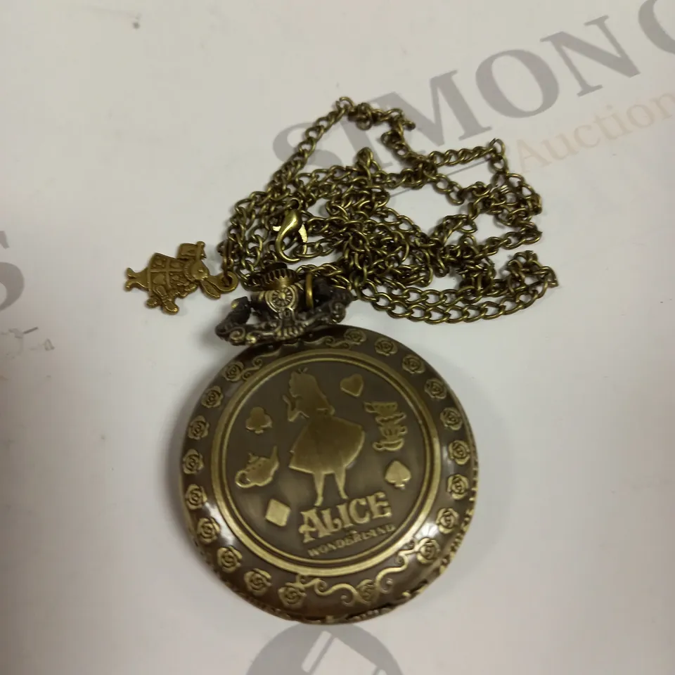 ALICE IN WONDERLAND THEMED POCKET WATCH 