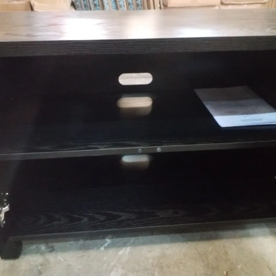 ACOM OAKS TV STAND FOR TVS UP TO 80" - BLACK GRAIN