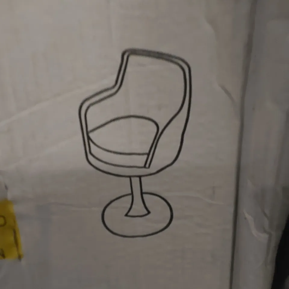 BOXED BACKETEER CHAIR - BLACK (1 BOX)