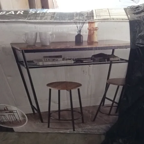 BOXED TROMSO 3 PIECE BAR SET - RUSTIC (1 BOX)