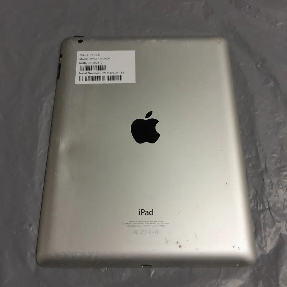UNBOXED APPLE IPAD 4 - A1458
