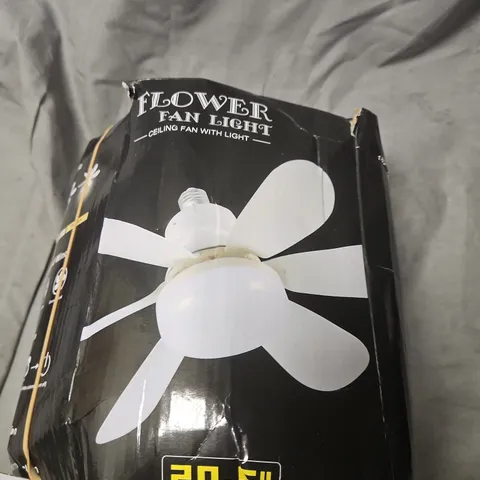 FLOWER FAN LIGHT CEILING FAN LIGHT – 20.5IN WIDE
