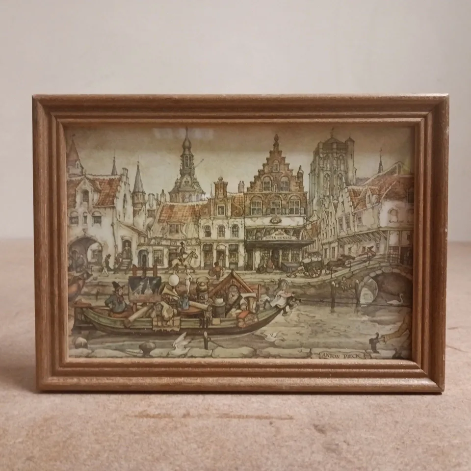 ANTON PIECK FRAMED ILLUSTRATION ART PRINT