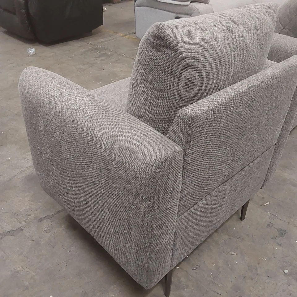 QUALITY DESIGNER FABRIC UPHOLSTERED ARMCHAIR